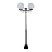Buy Post Lights Australia Siena Post 2 Lights H2050mm W300mm Black Aluminium - 15657