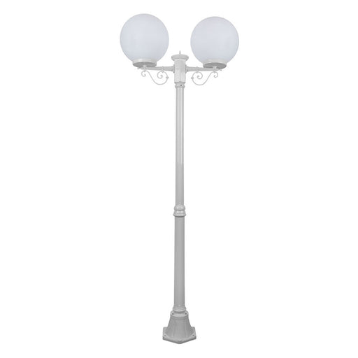 Buy Post Lights Australia Siena Post 2 Lights H2050mm W300mm White Aluminium - 15661