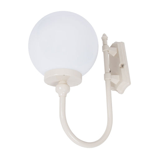 Buy Outdoor Wall Lanterns Australia Lisbon Exterior Wall Light Up Bracket W250mm Beige Aluminium - 15662