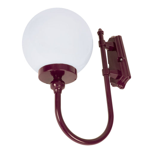 Buy Exterior Wall Lights Australia Lisbon Exterior Wall Light Up Bracket W250mm Burgundy Aluminium - 15664