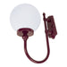 Buy Exterior Wall Lights Australia Lisbon Exterior Wall Light Up Bracket W250mm Burgundy Aluminium - 15664