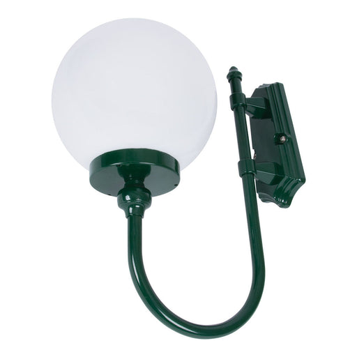 Buy Exterior Wall Lights Australia Lisbon Exterior Wall Light Up Bracket W250mm Green Aluminium - 15665