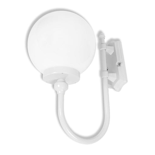 Buy Exterior Wall Lights Australia Lisbon Exterior Wall Light Up Bracket W250mm White Aluminium - 15667