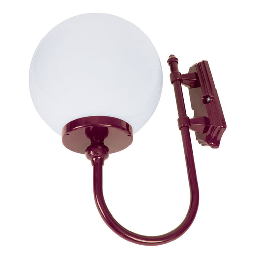 Buy Exterior Wall Lights Australia Lisbon Exterior Wall Light Up Bracket W300mm Burgundy Aluminium - 15670