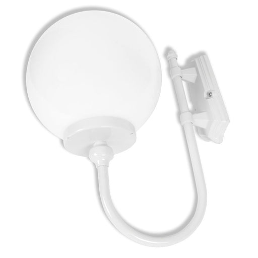 Buy Exterior Wall Lights Australia Lisbon Exterior Wall Light Up Bracket W300mm White Aluminium - 15673