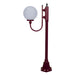 Buy Post Lights Australia Lisbon Post Light Up Bracket H1260mm W250mm Burgundy Aluminium - 15676