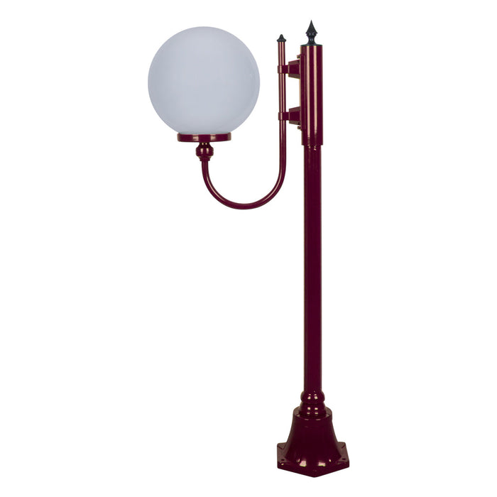 Buy Post Lights Australia Lisbon Post Light Up Bracket H1260mm W300mm Burgundy Aluminium - 15682