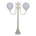 Buy Post Lights Australia Lisbon Post 2 Lights Up Bracket H1260mm W250mm Beige Aluminium - 15686