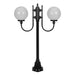 Buy Post Lights Australia Lisbon Post 2 Lights Up Bracket H1260mm W250mm Black Aluminium - 15687