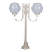 Buy Post Lights Australia Lisbon Post 2 Lights Up Bracket H1260mm W300mm Beige Aluminium - 15692