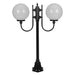 Buy Post Lights Australia Lisbon Post 2 Lights Up Bracket H1260mm W300mm Black Aluminium - 15693