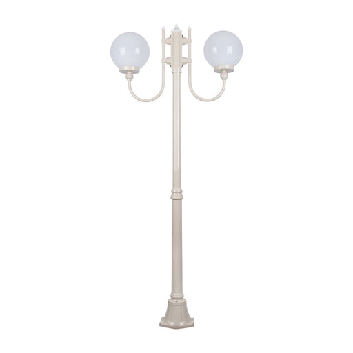 Buy Post Lights Australia Lisbon Post 2 Lights Up Bracket H1890mm W250mm Beige Aluminium - 15710