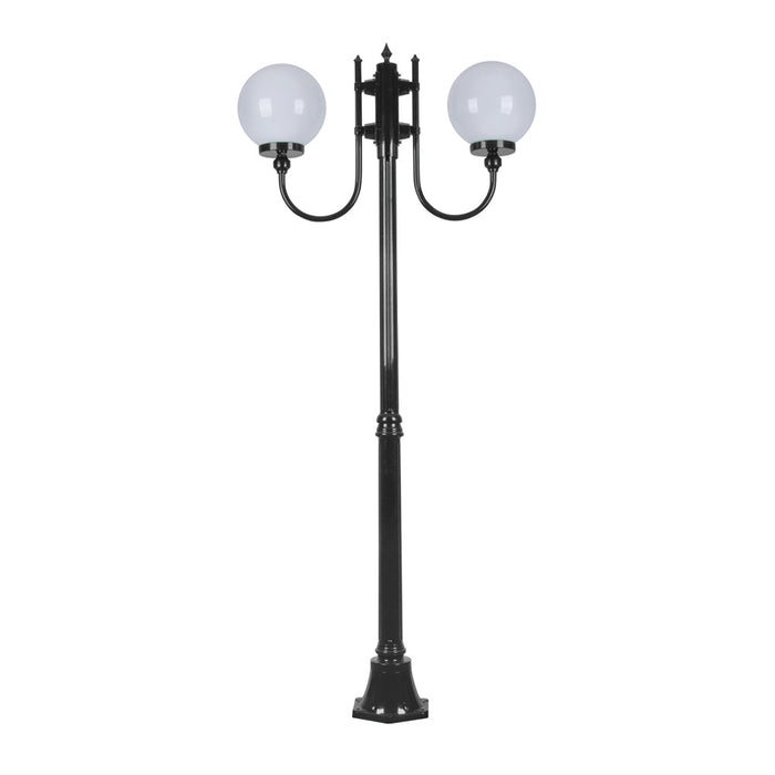 Buy Post Lights Australia Lisbon Post 2 Lights Up Bracket H1890mm W250mm Black Aluminium - 15711