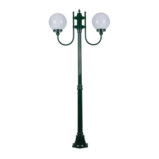 Buy Post Lights Australia Lisbon Post 2 Lights Up Bracket H1890mm W250mm Green Aluminium - 15713