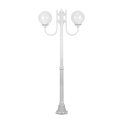 Buy Post Lights Australia Lisbon Post 2 Lights Up Bracket H1890mm W250mm White Aluminium - 15715