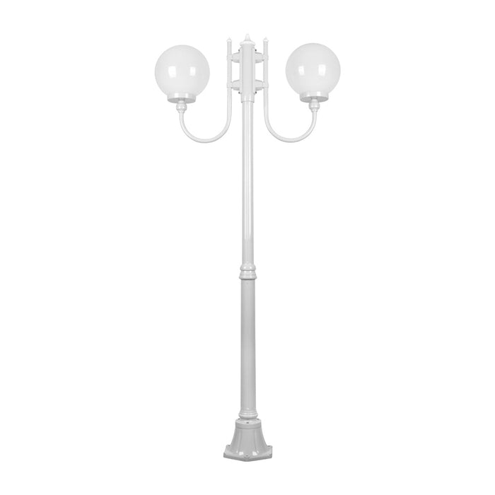 Buy Post Lights Australia Lisbon Post 2 Lights Up Bracket H1890mm W250mm White Aluminium - 15715