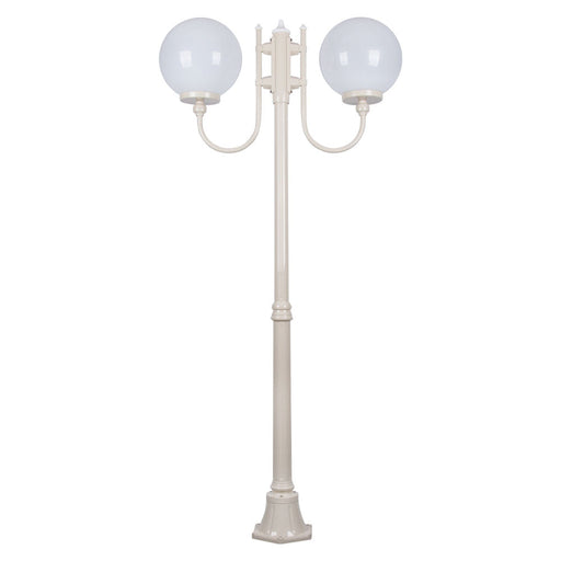 Buy Post Lights Australia Lisbon Post 2 Lights Up Bracket H1890mm W300mm Beige Aluminium - 15716