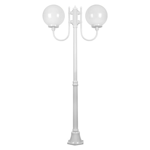 Buy Post Lights Australia Lisbon Post 2 Lights Up Bracket H1890mm W300mm White Aluminium - 15721