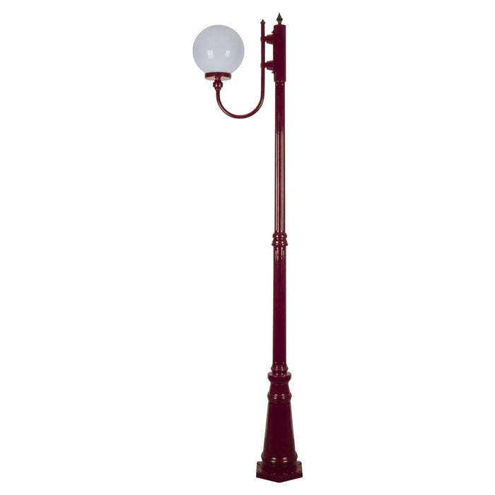 Buy Post Lights Australia Lisbon Post Light Up Bracket H2250mm W250mm Burgundy Aluminium - 15724