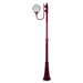 Buy Post Lights Australia Lisbon Post Light Up Bracket H2250mm W250mm Burgundy Aluminium - 15724