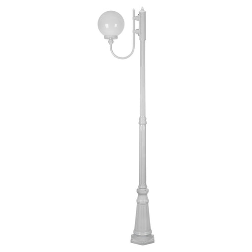 Buy Post Lights Australia Lisbon Post Light Up Bracket H2250mm W250mm White Aluminium - 15727