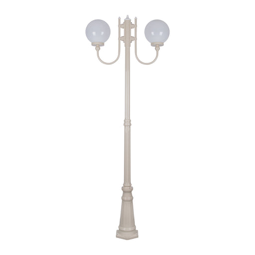 Buy Post Lights Australia Lisbon Post 2 Lights Up Bracket H2250mm W250mm Beige Aluminium - 15734