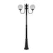 Buy Post Lights Australia Lisbon Post 2 Lights Up Bracket H2250mm W250mm Black Aluminium - 15735