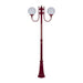 Buy Post Lights Australia Lisbon Post 2 Lights Up Bracket H2250mm W250mm Burgundy Aluminium - 15736