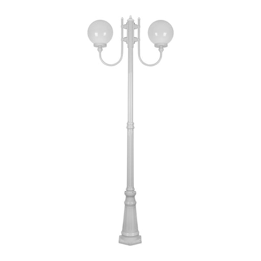 Buy Post Lights Australia Lisbon Post 2 Lights Up Bracket H2250mm W250mm White Aluminium - 15739