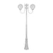 Buy Post Lights Australia Lisbon Post 2 Lights Up Bracket H2250mm W250mm White Aluminium - 15739