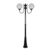 Buy Post Lights Australia Lisbon Post 2 Lights Up Bracket H2250mm W300mm Black Aluminium - 15741