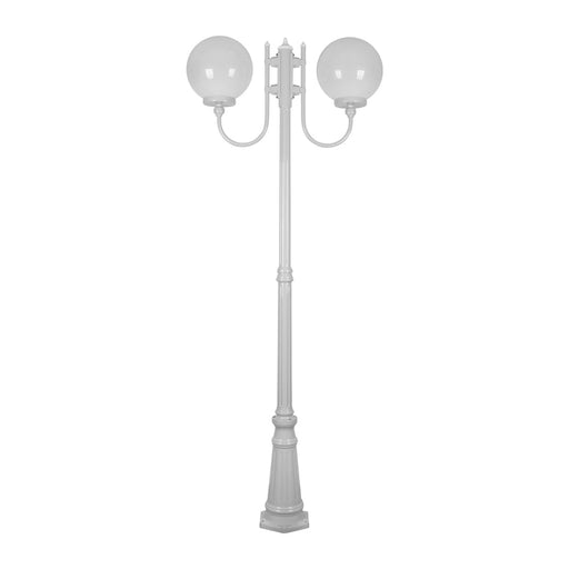 Buy Post Lights Australia Lisbon Post 2 Lights Up Bracket H2250mm W300mm White Aluminium - 15745