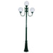 Buy Post Lights Australia Lisbon Post 3 Lights Up Bracket H2540mm W250mm Green Aluminium - 15749