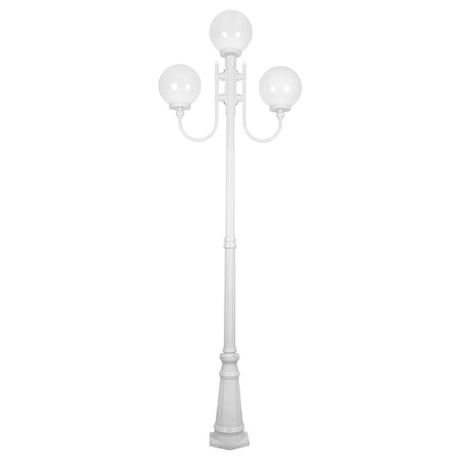 Buy Post Lights Australia Lisbon Post 3 Lights Up Bracket H2540mm W250mm White Aluminium - 15751