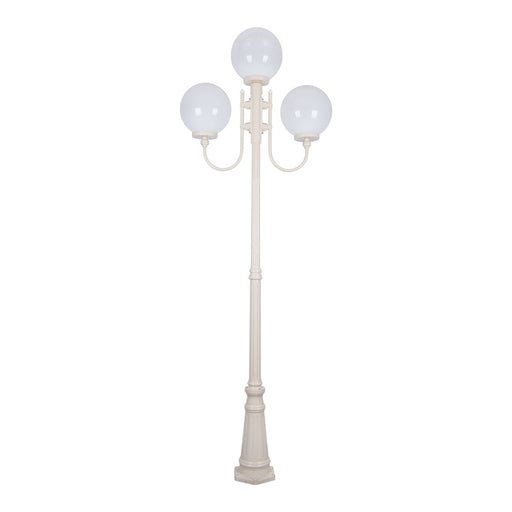 Buy Post Lights Australia Lisbon Post 3 Lights Up Bracket H2540mm W300mm Beige Aluminium - 15752