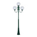 Buy Post Lights Australia Lisbon Post 3 Lights Up Bracket H2540mm W300mm Green Aluminium - 15755