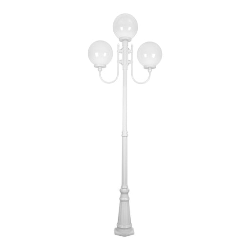 Buy Post Lights Australia Lisbon Post 3 Lights Up Bracket H2540mm W300mm White Aluminium - 15757