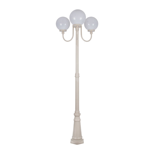 Buy Post Lights Australia Lisbon Post 3 Lights Up Bracket H2250mm W250mm Beige Aluminium - 15758