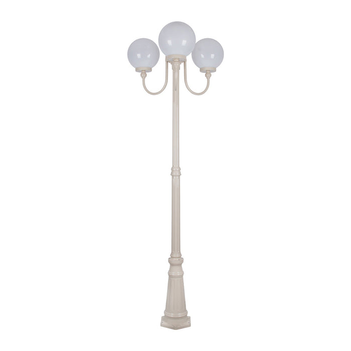 Buy Post Lights Australia Lisbon Post 3 Lights Up Bracket H2250mm W250mm Beige Aluminium - 15758