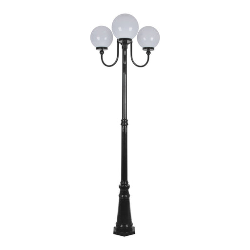 Buy Post Lights Australia Lisbon Post 3 Lights Up Bracket H2250mm W250mm Black Aluminium - 15759