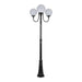 Buy Post Lights Australia Lisbon Post 3 Lights Up Bracket H2250mm W250mm Black Aluminium - 15759