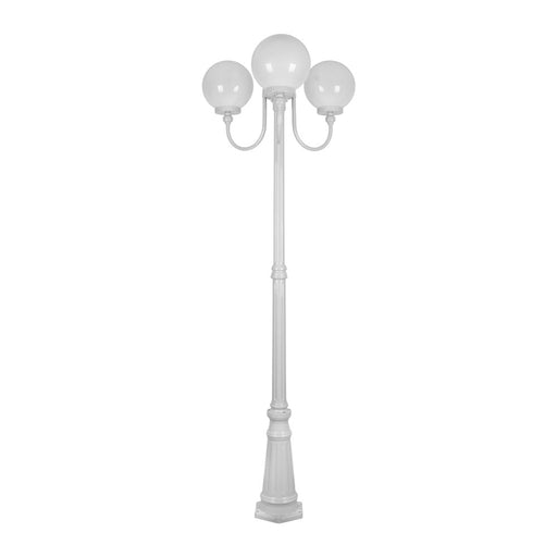 Buy Post Lights Australia Lisbon Post 3 Lights Up Bracket H2250mm W250mm White Aluminium - 15763