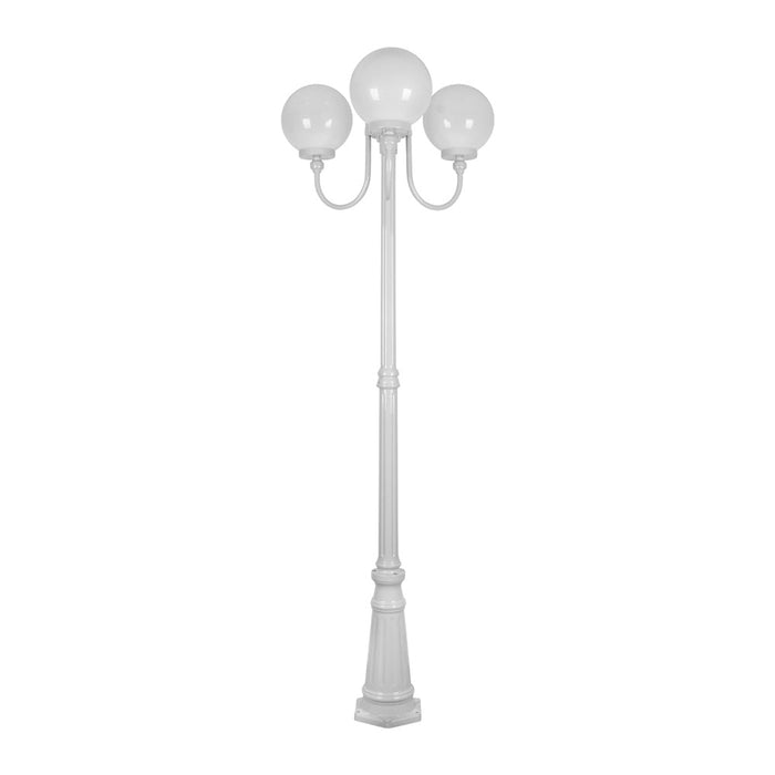 Buy Post Lights Australia Lisbon Post 3 Lights Up Bracket H2250mm W250mm White Aluminium - 15763