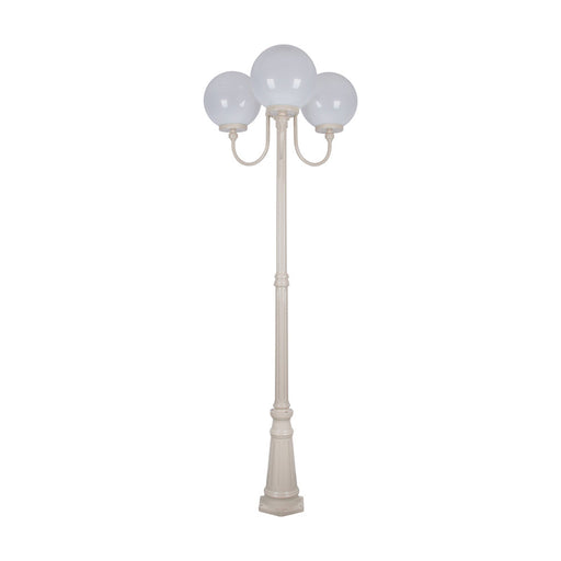 Buy Post Lights Australia Lisbon Post 3 Lights Up Bracket H2250mm W300mm Beige Aluminium - 15764
