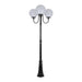 Buy Post Lights Australia Lisbon Post 3 Lights Up Bracket H2250mm W300mm Black Aluminium - 15765