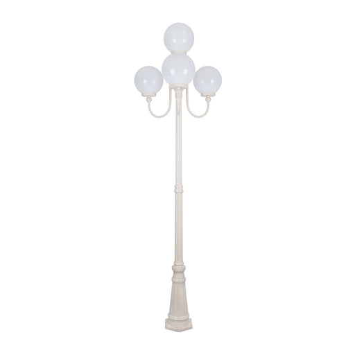 Buy Post Lights Australia Lisbon Post 4 Lights Up Bracket H2500mm W250mm Beige Aluminium - 15770