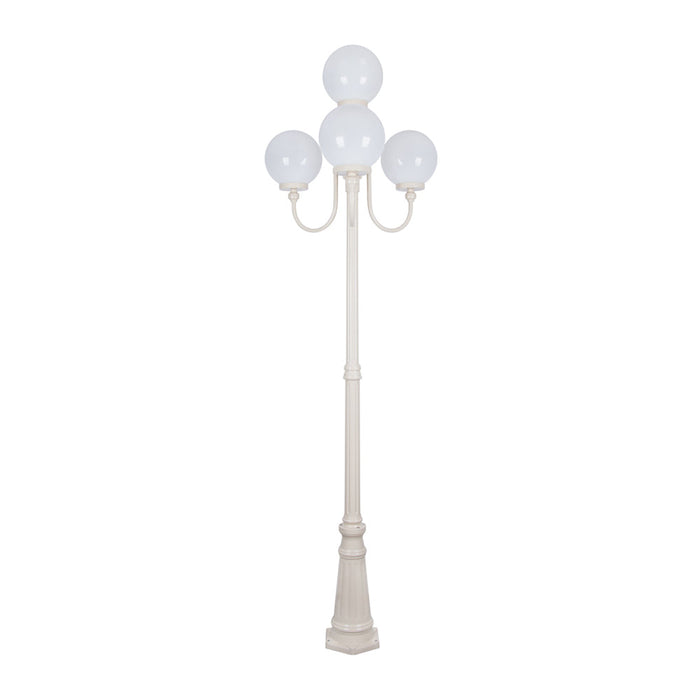 Buy Post Lights Australia Lisbon Post 4 Lights Up Bracket H2500mm W250mm Beige Aluminium - 15770