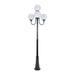 Buy Post Lights Australia Lisbon Post 4 Lights Up Bracket H2500mm W250mm Black Aluminium - 15771