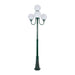 Buy Post Lights Australia Lisbon Post 4 Lights Up Bracket H2500mm W250mm Green Aluminium - 15773
