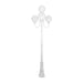 Buy Post Lights Australia Lisbon Post 4 Lights Up Bracket H2500mm W250mm White Aluminium - 15775